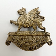 Genuine The Buffs East Kent Regiment Sweetheart Badge