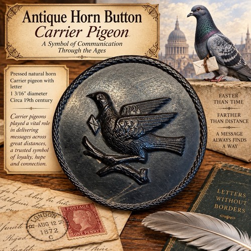 Antique pressed horn - pressed,