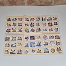 54x Eevee Pokémon Stickers
