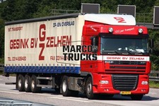 Truck Photo DAF XF Tarpaulin Semi-Truck Netherlands Red GESINK BV ZELHEM #i2ly