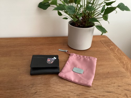 Radley trifold purse with pink - trifold,
