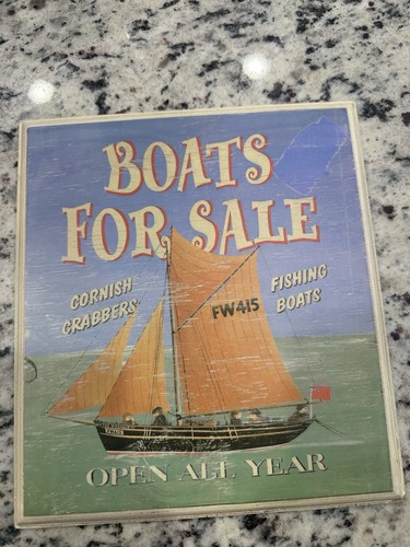 Vintage cornish crabbers boats - vintage,
