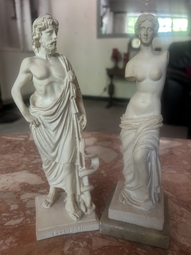 Two greek figurines - two,
