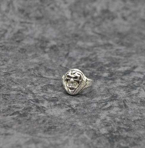 Sterling silver skull grim - skull,