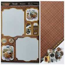 HUNKYDORY Hobbies For Him The Gentlemens Club PARTIAL A4 Die cut Topper Card Kit
