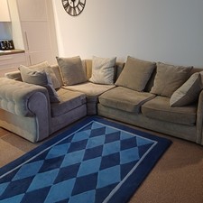 Cream Corner Sofa Bed Metal