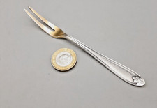 Vintage WMF German Silver / Gold Plated 90 Escargot / Lemon/ Olive Fork - 13cm