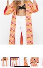 ZARA JACQUARD KNIT KIMONO COAT CARDIGAN LIMITED EDITION Size S Fits M Bloggers