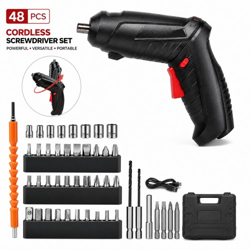 Cordless electric screwdriver - electric,