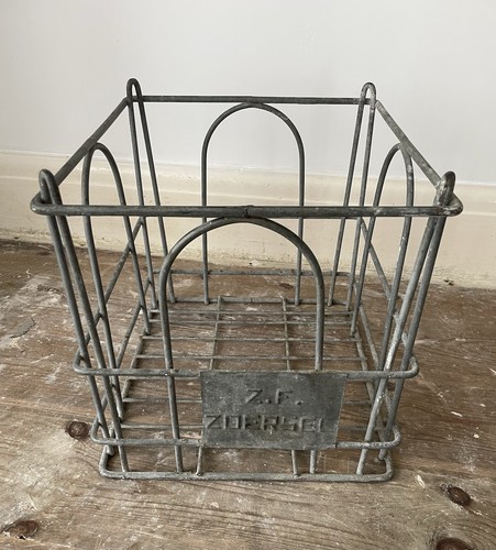 Vintage galvanised metal - galvanised, milk