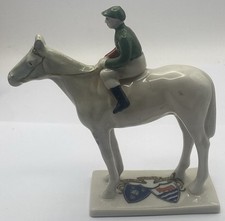Antique Crested China Horse &