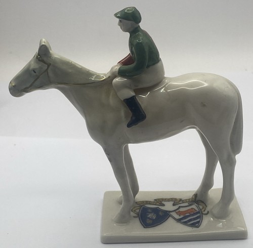 Antique crested china horse - china,