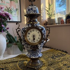 Large Antique French Blue and