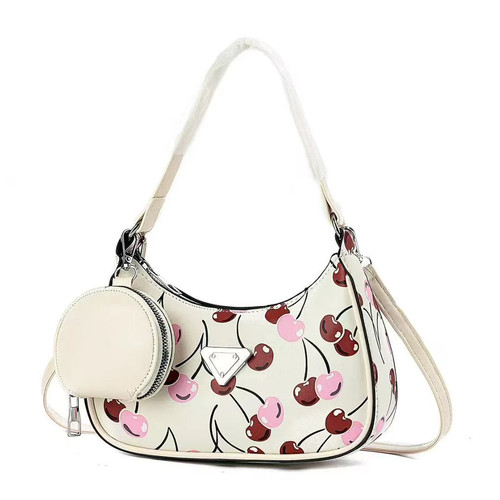 Y2k cherry print shoulder bag - y2k,