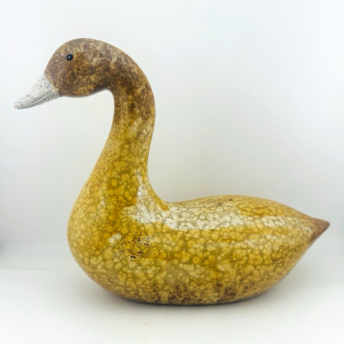 Vintage ceramic duck figurine - ceramic,