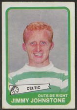 A&BC-FOOTBALL 1968 SCOTTISH (QUIZ YELLOW X45)-#19- CELTIC - JIMMY JOHNSTONE