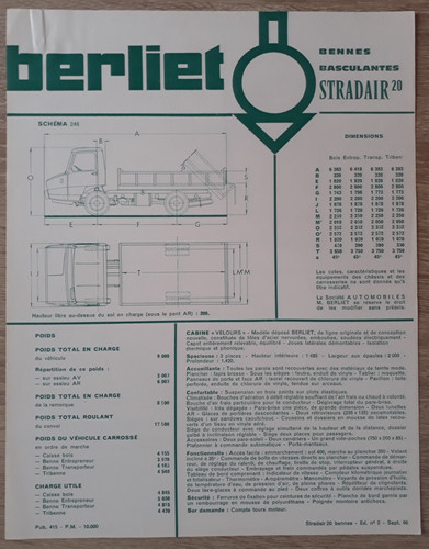 Berliet stradair dumpster - stradair, 20