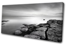 Rocks BLACK WHITE Sunset