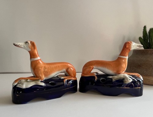 Pair 19th staffordshire - 19th,