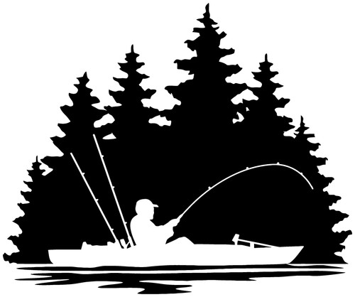 Kayak fishing lake nature - fishing,