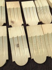 12 X Wooden Carved Applique Furniture Unpainted Pine Mouldings DIY-Decal Onlay