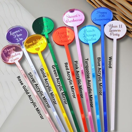 Personalised swizzle sticks - swizzle,