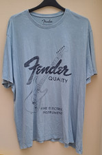 MEN'S LIGHT BLUE FENDER SHORT SLEEVE T-SHIRT - TESCO - SIZE 3XL