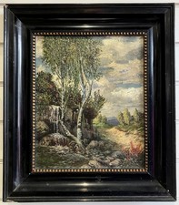 Antique oil painting - antique,