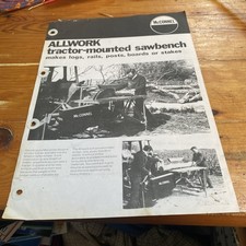 McConnel tractor mounted saw bench Brochure