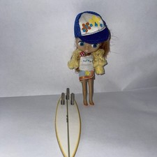 Takara mini Blythe doll sunset surfer RARE with accessories! Uk seller. 