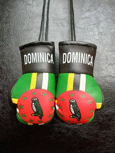 Dominica flag pair - flag, mini