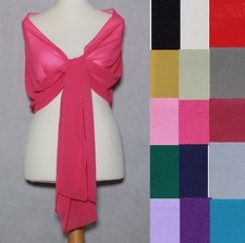 Wedding  Bridesmaid Prom Dress Evening  Sash Shawl  Wrap Stole Chiffon 