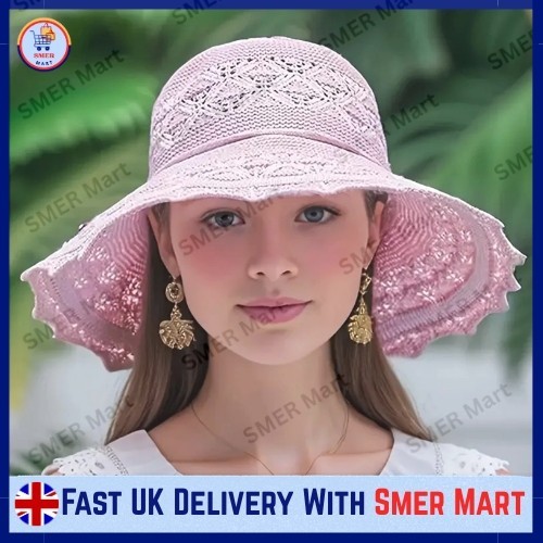 Ladies foldable sun - foldable, cap