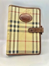 Burberry Vintage Leather Binder Agenda Planner