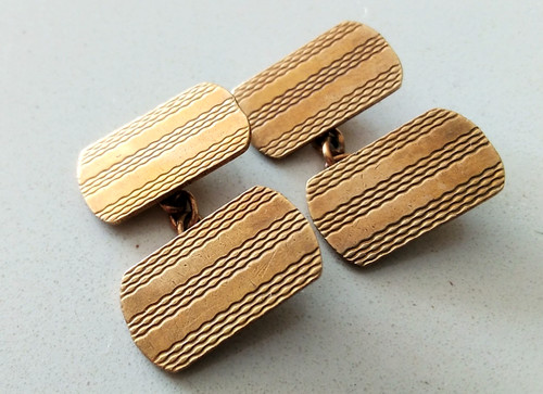 Vintage art deco cufflinks - deco,