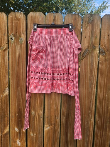 Vtg 1950s gingham half - 1950s,