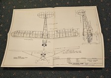 1940s Piper Cub Airplane Model J3-50 Skeletal Drawing #314