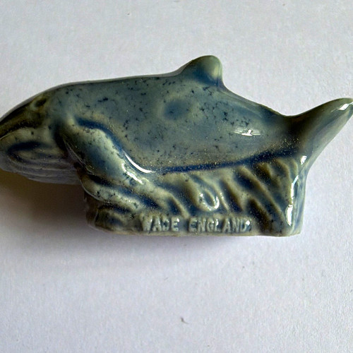 Wade blue glossy - ceramic, fish