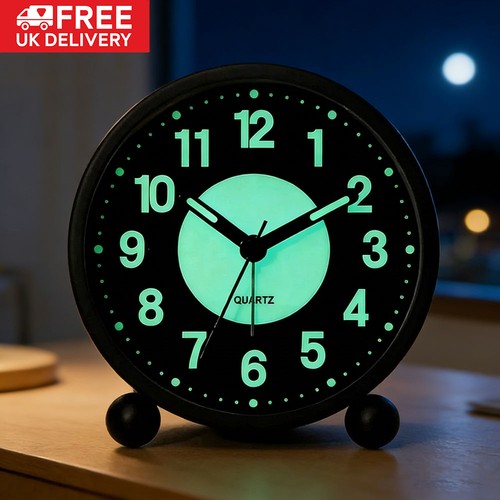 Alarm clock bedside ticking - bedside, no