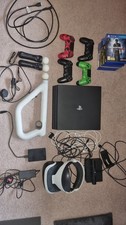 PlayStation 4 Pro Plus VR Bundle, Includes PS4 Pro 1tb, PSVR, 4 X Controllers