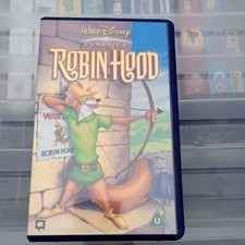WALT DISNEY CLASSICS 'Robin Hood' VHS Tape PAL Collectable Retro Video
