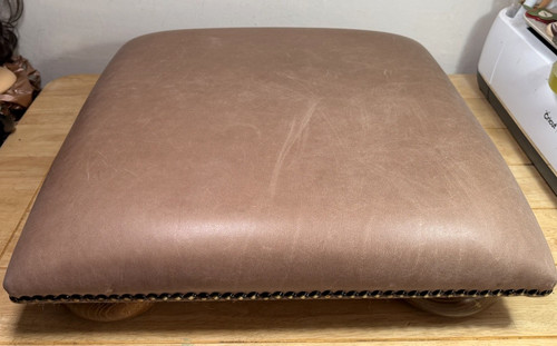 80s low stuffed - leather, square