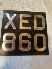 Vintage Classic motorcycle rear number plate for man cave wall for display