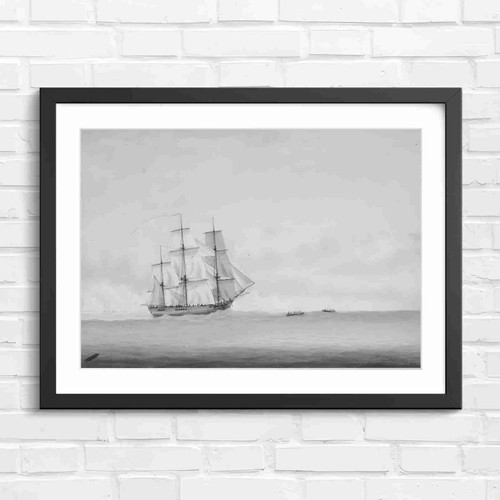 Three mast vintage tall ship - vintage,