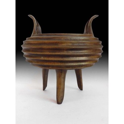 Vintage chinese bronze censer - chinese,