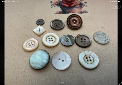Buttons vintage mother - buttons,