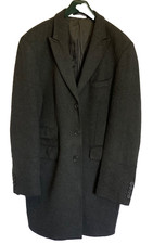 Gent's Crombie style Overcoat -  French Connection - Grey  -  Used - 42/44 Chest