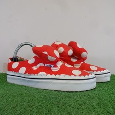 Vans Shoes Size 6 Womens Red Disney Minnie Mouse Ears Polka Dot Bow Slip On