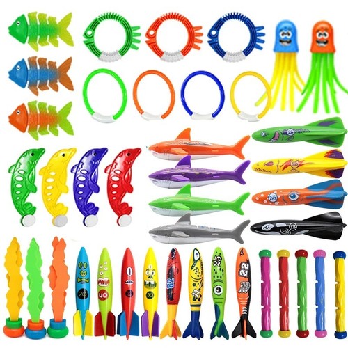 Weighted diving rings 4pk - weighted, |