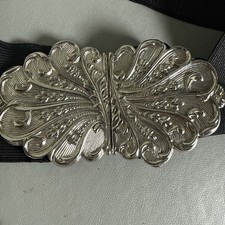 Two Piece Silver Hallmarked Nurses Belt Buckle In Great Condition.